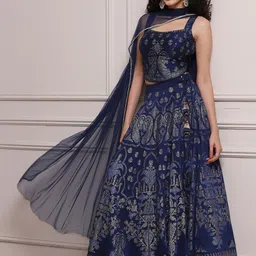 Biba Printed Printed Ready to Wear Lehenga & Blouse With Dupatta-picture-15