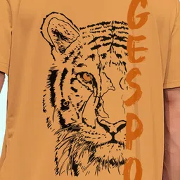 AUSK Men Typography Printed Pure Cotton Pockets T-shirt image 5