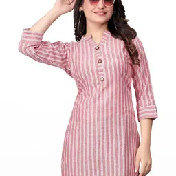 MANTRA DESIGNER Women Pink Khadi Kurtas-image-65