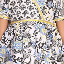 Cutiekins Girls Printed Gotta Patti Kurta with Trousers & Dupatta image 4