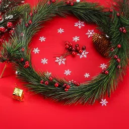 Ascension 50-Pcs Red Christmas Berries Festive Decor image 4