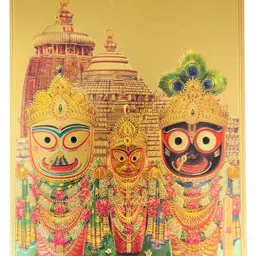 SHOP BY ROOM Laminated Lord Jaganath Wall Decor-picture-11