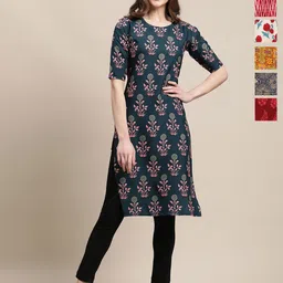 7Threads Selection Of 6 Printed Straight Kurtas-picture-29