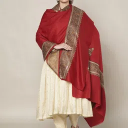 MUFFLY Women Floral Embroidered Shawl-picture-39