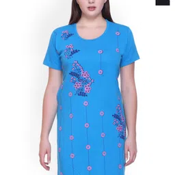 FIRST SLEEP Pack of 2 Printed Oversized Pure Cotton LoungeT-Shirt-image-82