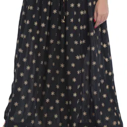 Exotic India Printed Flared Tiered Maxi Skirt image 2