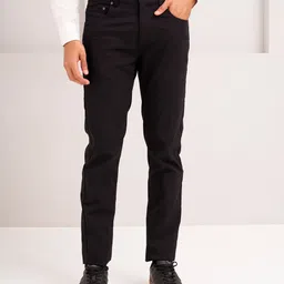 The Pant Project Men Tailored Slim Fit Chinos Trousers Infinite Black Jino image 1