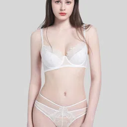 LULU & SKY Floral Bra Medium Coverage Lightly Padded image 2