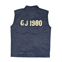 Gini and Jony Boys Typography Printed Stand Collar Cotton Tailored Jacket image 2