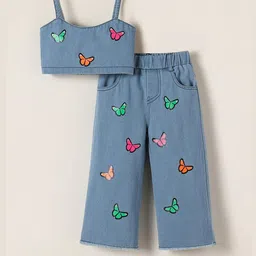 hopscotch 2-Pc Butterfly Denim Blouse & Jeans-picture-13