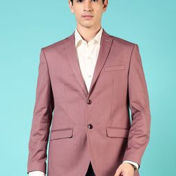 V-Mart Cotton Notched Lapel Single Breasted Formal Blazer-picture-28