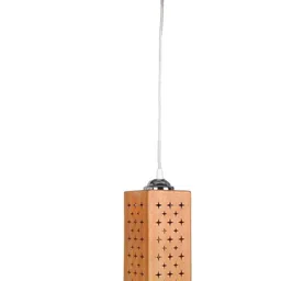 1ST TIME Brown & Silver-Toned 4 Pieces Textured Rectangle Hanging Ceiling Lamps-picture-56