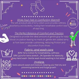 NESKA MODA Kids-Unisex Set Of 5 Ankle Length Cotton Socks image 5