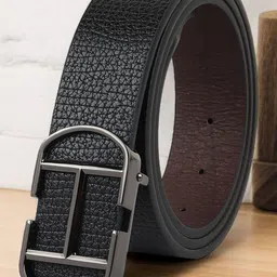 LOOPA Men Textured PU Formal Belt-picture-10