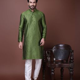 DEVOILER Men Jacquard Kurta-picture-12