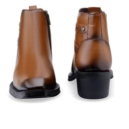 Bxxy Men 2 Inch Height Increasing High Heel Ankle Chelsea Boots image 3