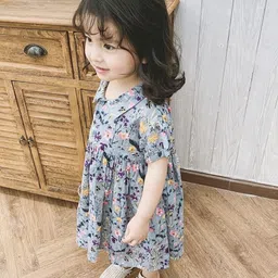 LULU & SKY Floral Print Fit & Flare Dress image 5