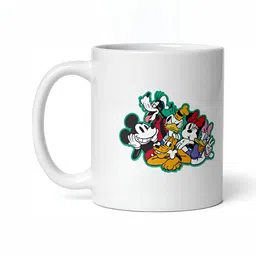 Mr UVD White Cartoon Characters Printed Ceramic Glossy Mug 350 ml-picture-14