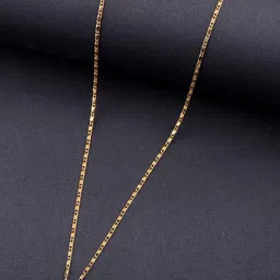 SZN Set Of 2 Gold-Plated Artificial Beaded Minimal Link Chains Necklace image 5