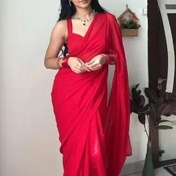 PAYAL CREATION Embroidered Pure Chiffon Maheshwari Saree-picture-14