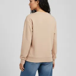 glitchez Lace Inserts Round Neck Terry Sweatshirt image 3