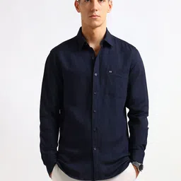 Arrow Sport Men Slim Fit Solid Spread Collar Casual Shirt-picture-21