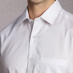 Louis Philippe Micro Ditsy Printed Pure Cotton Formal Shirt image 2