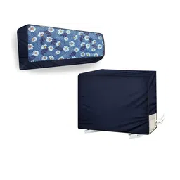 The Furnishing Tree Split AC Cover Set of Indoor and Outdoor Unit Used for 1.5 Ton Bluestar SAFU Fl-picture-31