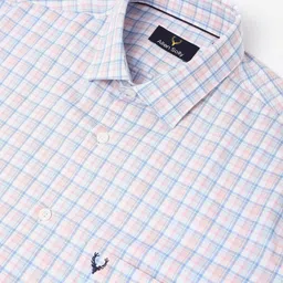 Allen Solly Men Checked Spread Collar Cotton Casual Shirt image 4