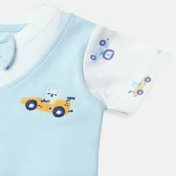 Nauti Nati Infants' Boys Cotton Interlock Printed Bodysuit With Attached Waistcoat image 5