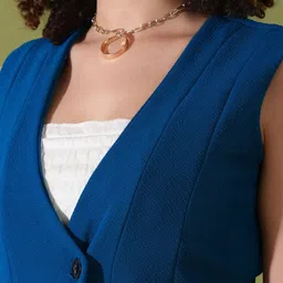 KHODI LIFESTYLE V Neck Top & Trousers Co-Ords image 2