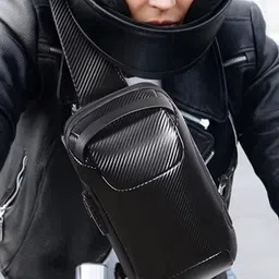 Red Lemon Unisex Crossbody Padded Backpack image 5