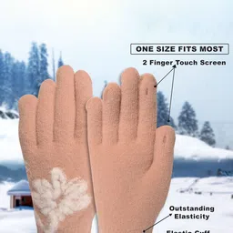 LOOM LEGACY Women Touchscreen Woollen Gloves image 3