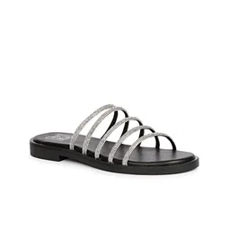 Viviblu Women Embellished Slip-on Open Toe Flats-image-23
