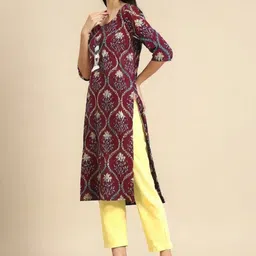 SZN Women Ethnic Motifs Printed Kurta with Trousers-picture-39