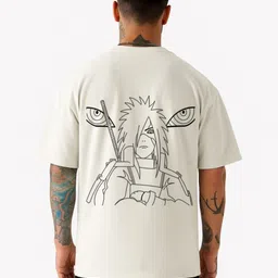 Be Crazy Men Graphic Printed Round Neck Cotton Oversized T-shirt-picture-20