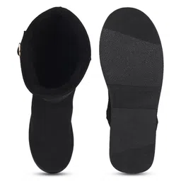 Carlton London Women Tall Winter Boots With Decorative Buckle Straps image 3