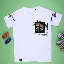 V-Mart Boys Typography Printed T-shirt-image-65