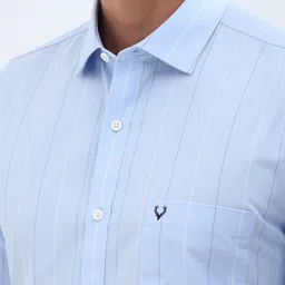 Allen Solly Men Spread Collar Vertical Striped Cotton Slim Fit Formal Shirt image 5