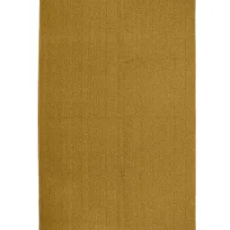 saral home Gold Solid Fiber 6 ft x 9 ft Machine Made Carpet image 2