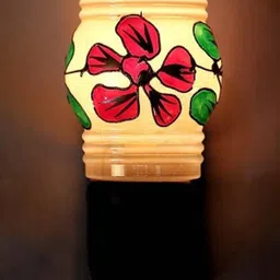 1ST TIME Multicoloured Colourblocked Wood Contemporary Rectangle Shaped Wall Lamp image 2