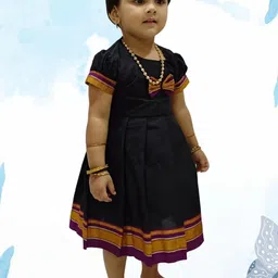 Mom and Me Black Cotton Dresses-image-83