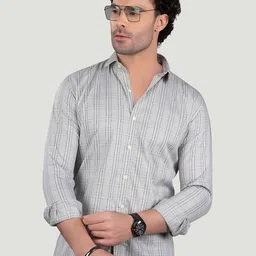 ALMATY Men Comfort Slim Fit Opaque Striped Casual Shirt-picture-37