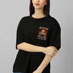 LECOWAR Women Printed Pockets T-shirt-picture-17