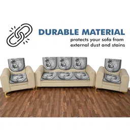 Furnishing Hut Black Chenille Sofa Cover image 5