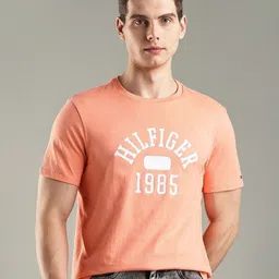 Tommy Hilfiger Men Brand Logo Printed Round Neck Cotton T-shirt-picture-53
