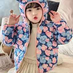 Babymoon Kids Floral Printed Lightweight Outdoor Jacket-picture-16