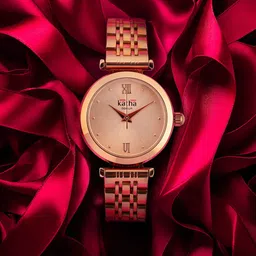 QORUM INDIA Women Stainless Steel Bracelet Style Straps Analogue Watch G116 Katha_9_N image 1