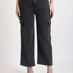 TYFFYN Women Flared High-Rise Stretchable Jeans-picture-11