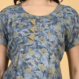 GOLDSTROMS Floral Print Maternity A-Line Midi Dress image 3